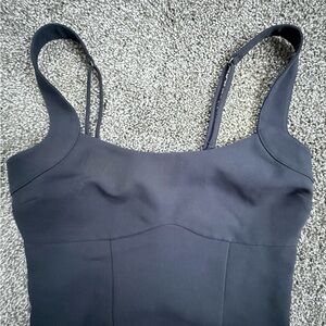 Navy corset style crop top